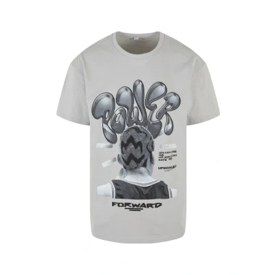 Image of Upscale by Mister Tee Power Foward 2.0 Print Tshirt, Men&#039;s, Size: XXL, Lightasphalt
