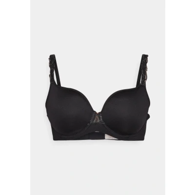 Image of Triumph Women&#039;s Wild Azalea Floral Wp Bra, Black, 32B