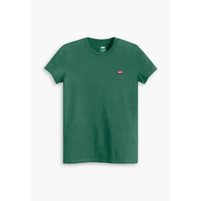 Image of Levi&#039;s THE Perfect TEE Basic Tshirt, Women&#039;s, Size: XS, Bistro green
