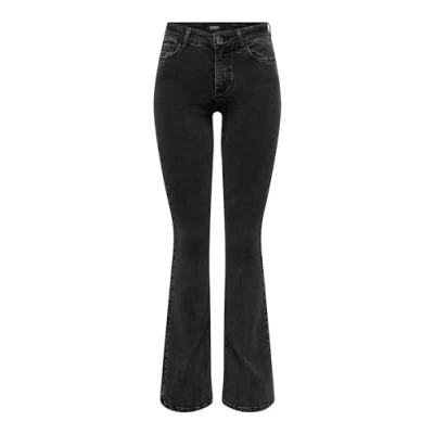 Image of ONLY Onlrose Sweet Flared Jeans, Women&#039;s, Size: XLx30, Washed black