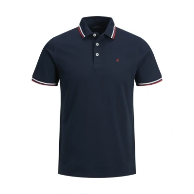 Image of Jack &amp; Jones Epaulos SS NOOS Polo shirt Navy blazer, Men&#039;s, Size: Small, blazer