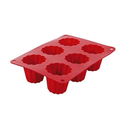 Image of Crealys set of 6 canelle moulds silicone 513012