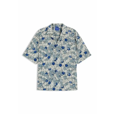 Image of HUGO Eligino Shirt, Men&#039;s, Size: XS, Light blue eight