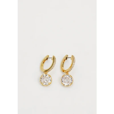 Image of kate spade new york PAVE Huggies Earrings goldcoloured, Women&#039;s, Size: One Size, Gold coloured
