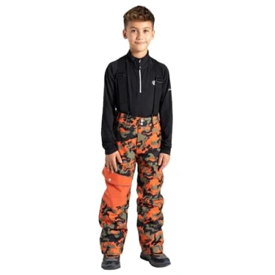 Image of Dare 2b Boys Pow Waterproof Insulated Ski Trousers Pants, Breathable, Fleece Lined High Warmth Padding Perfect for Outdoors, Winter &amp; Snow Sports