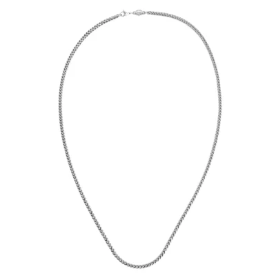 Image of Akitsune Franco Necklace silvercoloured, Men&#039;s, Size: 50, Silver coloured