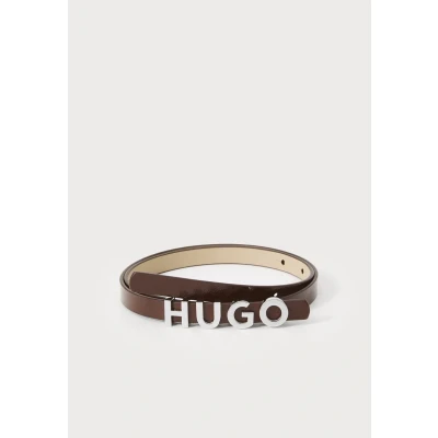 Image of HUGO ZULA Belt, Women&#039;s, Size: 38&quot;, Dark brown