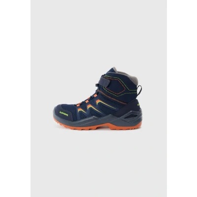 Image of LOWA Maddox GTX Mid Junior Boots Medium, Navy Orange, 25 EU