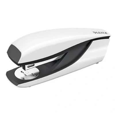 Image of Leitz Stapler, 30 Sheet Capacity, Ergonomic Metal Body, Includes Staples, WOW Range, 55022001 Pearl White
