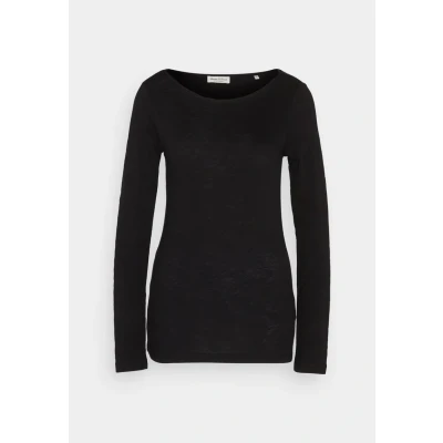 Image of Marc O&#039;Polo Long Sleeve BOAT NECK sleeved top, Women&#039;s, Size: XXS, Black