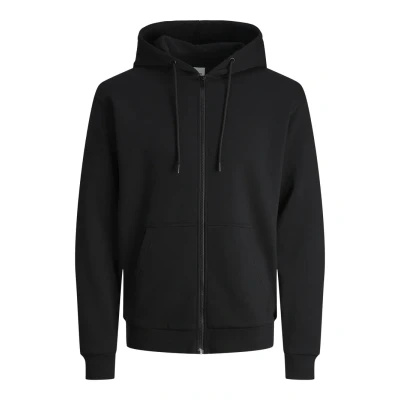 Image of Jack &amp; Jones Jjebradley Zipup sweatshirt, Men&#039;s, Size: Small, Black