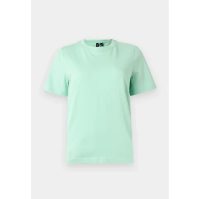 Image of VERO MODA Women&#039;s Vmpaulina SS T Shirt Ga JRS Noos, Birds Egg Green, M