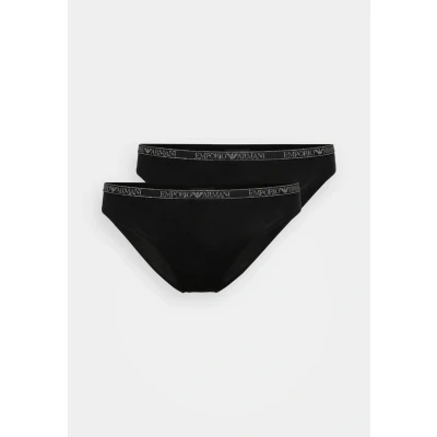 Image of Emporio Armani Brazilian 2 PACK Briefs, Women&#039;s, Size: XS, Black
