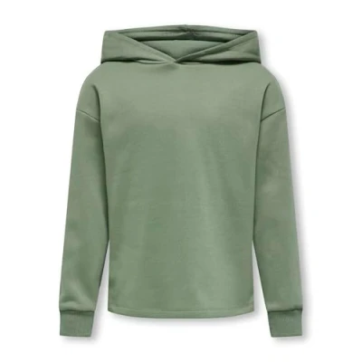 Image of ONLY Girls Kogfave HOOD Hoodie for kids, Size: 9 10y, Hedge green