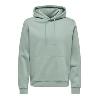 Image of Only &amp; Sons Onsconnor Hoodie, Men&#039;s, Size: XXL, Chinois green