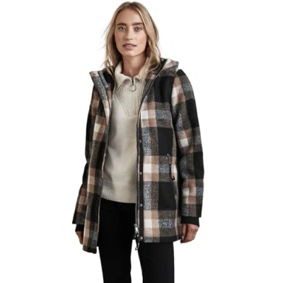 Image of Street One Women&#039;s Plaid Jacket, black, 18