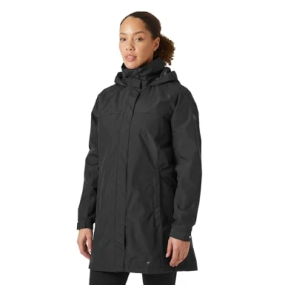 Image of Helly Hansen ADEN LONG COAT Waterproof jacket, Women&#039;s, Size: 5XL, Black