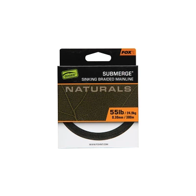 Image of Fox Edges Sub Naturals Braid Dark Green Carp Rig 55lb (300m) Braided fishing line