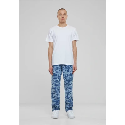 Image of Urban Classics Laser CAMO Straight leg jeans, Men&#039;s, Size: 40, Bluelasercamo