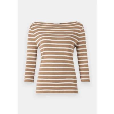Image of Tommy Hilfiger NEW CODY SLIM BOAT Long sleeved top, Women&#039;s, Size: XXS, Hickory/ecru