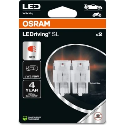 Image of LED bulb OSRAM LEDriving SL W21W/5W RED