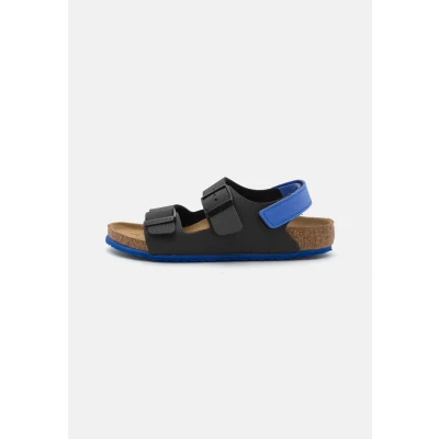 Image of Birkenstock Milano KIDS Sandals for kids, Size: 2, Black/blue High quality imitation leather