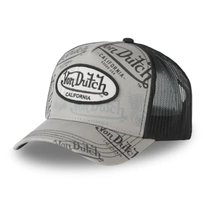 Image of Von Dutch Men&#039;s &amp; Women&#039;s Cap, CAFE Trucker Adjustable, grey, One Size