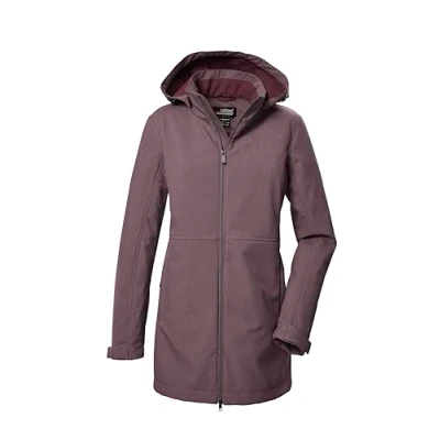 Image of Killtec Women&#039;s Kow 95 Wmn Sftshll Prk Softshell Parka/Softshell Jacket with Removable Hood