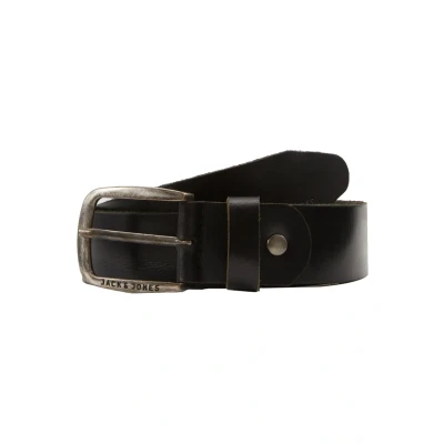 Image of JACK &amp; JONES Male Belt, Black (Black), 90 cm (Herstellergröße: 90)