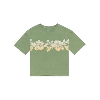 Image of Roxy SUN FOR ALL Seasons Print Tshirt, Women&#039;s, Size: 16y, Basil