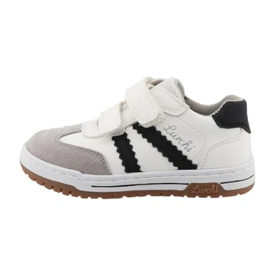 Image of Lurchi Berry 2 Unisex Trainers for kids, Size: 9.5K, White/black Synthetics