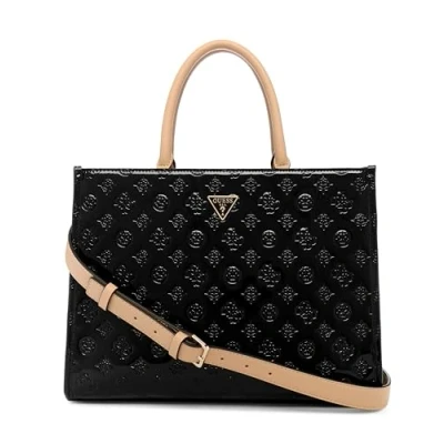 Image of Guess Arnela Girlfriend TOTE Handbag, Women&#039;s, Size: One Size, Black