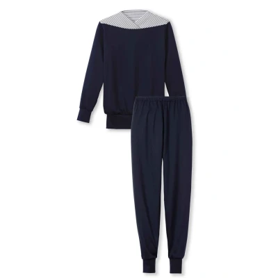 Image of Calida Soulmate Pyjamas, Women&#039;s, Size: 14/16, Dark lapis blue