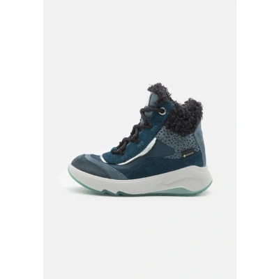 Image of Superfit Melody Laceup ankle boots multicoloured for kids, Size: 8K, Multi coloured Leather and textile