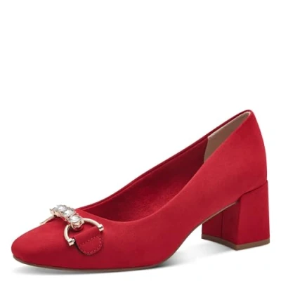 Image of Marco Tozzi Classic heels, Women&#039;s, Size: 7, Red Textile