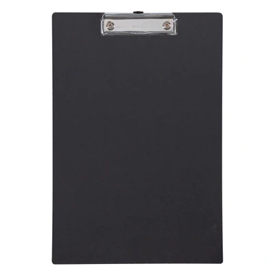 Image of Maul Balance Clipboard A4 Cardboard Writing Board in DIN Format for Hanging Modern Clip Storage of Paper Office, Kitchen and Workshop Black