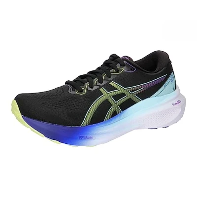 Image of ASICS Men&#039;s Gel Kayano 30 Sneaker, Black Yellow, 5 UK