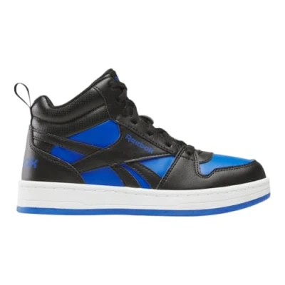 Image of Reebok Classic Royal Prime MID 2.0 Hightop trainers for kids, Size: 11K, Black/optimum blue/white High quality imitation leather