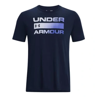 Image of Under Armour TEAM Issue Wordmark Print Tshirt, Men&#039;s, Size: XL, Academy/graphite
