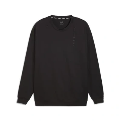 Image of Puma Studio Foundation Crewneck Long sleeved top, Men&#039;s, Size: XXL, Black
