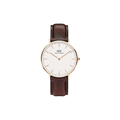 Image of Daniel Wellington Classic Bristol 36MM Watch, Women&#039;s, Size: One Size, Eggshell white