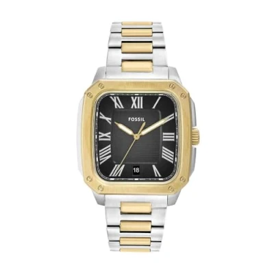 Image of Fossil Crosby Watch, Men&#039;s, Size: One Size, Black grey