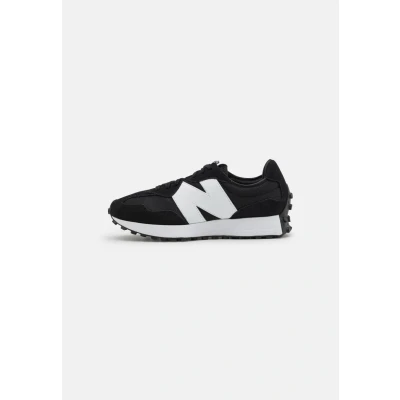 Image of New Balance MS 327 Unisex Trainers, Size: 9.5, Black (001) Leather and textile