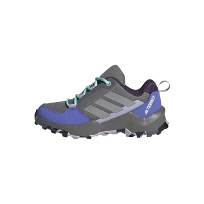 Image of Adidas Terrex Unisex Hiking shoes Grey/ silvercoloured/semi flash aqua for kids, Size: 4, silver/coloured/semi Textile/synthetics