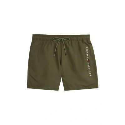Image of Tommy Hilfiger Original Medium Drawstring Swimming shorts, Men&#039;s, Size: XXL, Army green