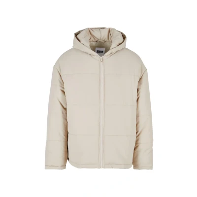 Image of Urban Classics Hooded Puffer Winter jacket, Men&#039;s, Size: 4XL, Wetsand