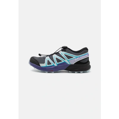 Image of Salomon Speedcross Unisex Hiking shoes for kids, Size: 2.5, Turbulence/ballad blue/liberty Imitation leather/ textile