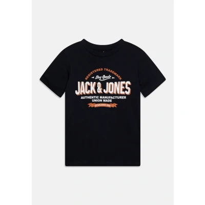 Image of Jack &amp; Jones Junior Jjelogo Oneck Print Tshirt for kids, Size: 14y, Navy blazer
