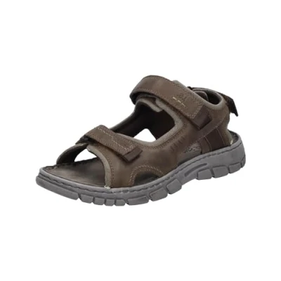 Image of Josef Seibel Brendan Walking sandals, Men&#039;s, Size: 12.5, Brown combi te Leather and textile