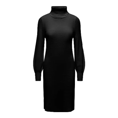 Image of ONLY Onlsasha Rollneck Dress Jumper dress, Women&#039;s, Size: Small, Black